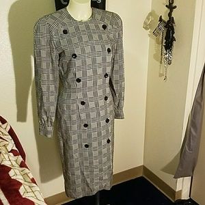 Vintage Nipon Boutique houndstooth dress sz 6